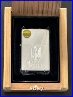 Zippo Peace Silver Jt Limited Edition Piece Double-Sided Engraved 2011 Prize Tob