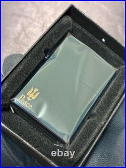 Zippo Zippo Peace Blue Titanium Limited Edition Piece Rare Model Made in 2007 2
