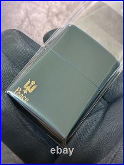 Zippo Zippo Peace Blue Titanium Limited Edition Piece Rare Model Made in 2007 2