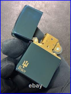 Zippo Zippo Peace Blue Titanium Limited Edition Piece Rare Model Made in 2007 2