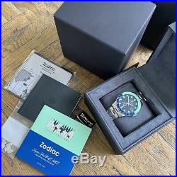 Zodiac Super Seawolf Sea Wolf GMT Blue Green Limited Edition Hodinkee 182 Pieces