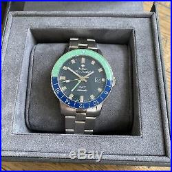 Zodiac Super Seawolf Sea Wolf GMT Blue Green Limited Edition Hodinkee 182 Pieces